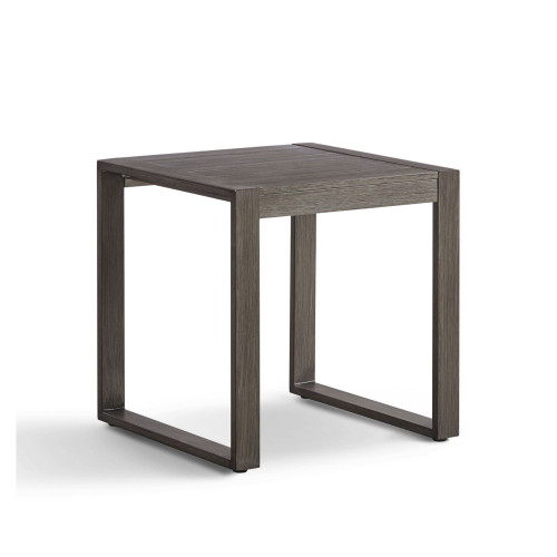 25” Gray Brown Patio Outdoor End Table