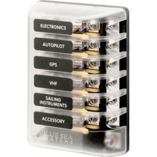 7" Clear and Black Safety Fuse Block