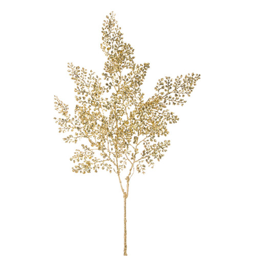 Set of 12 Gold Contemporary Artificial Glitter Spray, 32"