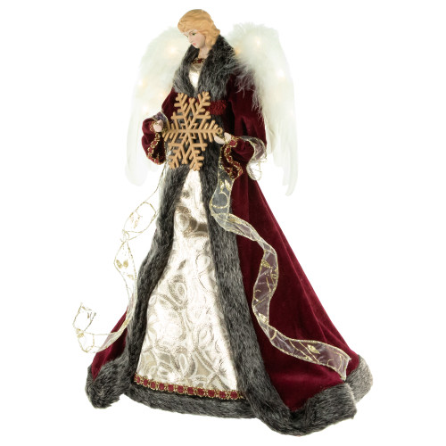 Northlight 18 Lighted White And Silver Angel In A Dress Christmas