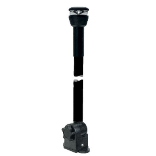 19" Aqua Signal Series 30 All-Round White Fold-Down LED Light with 13.5" Mounting Arm - Black Housing