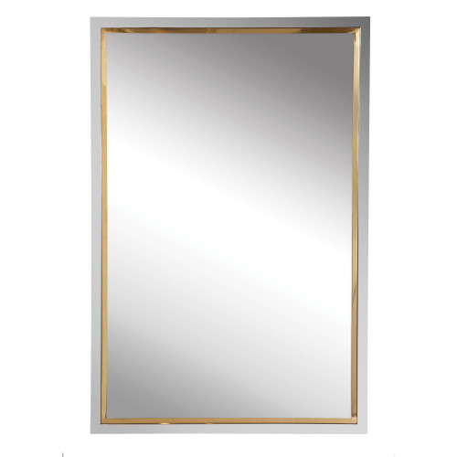 30" Uttermost Locke Chrome Vanity Glass Mirror