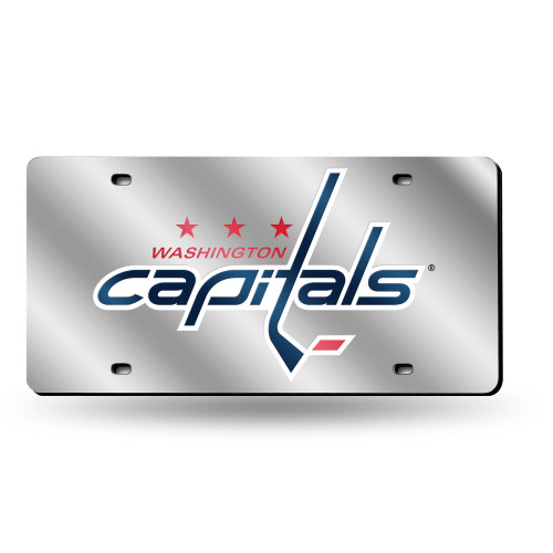6" x 12" Blue and Silver Colored NHL Washington Capitals Tag