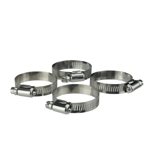 2.75" Stainless Steel Adjustable Swimming Pool Hose Clamps - Set of 4