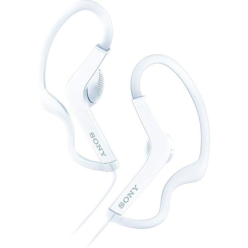 Sony Sports, Splashproof, Smartphone-Compatible, Wired, Earbuds - White