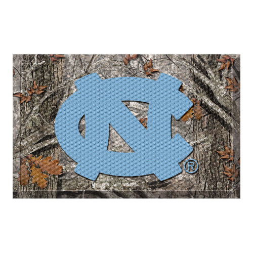 19" x 30" Gray and Blue NCAA University of North Carolina Scraper Rectangular Door Mat