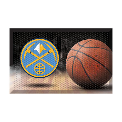 19" x 30" Brown and Blue NBA Denver Nuggets Shoe Scraper Doormat