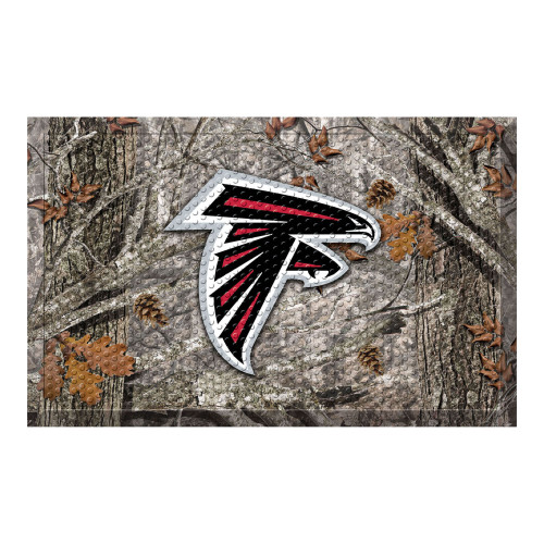 19" x 30" Gray and Black NFL Atlanta Falcons Shoe Scraper Door Mat