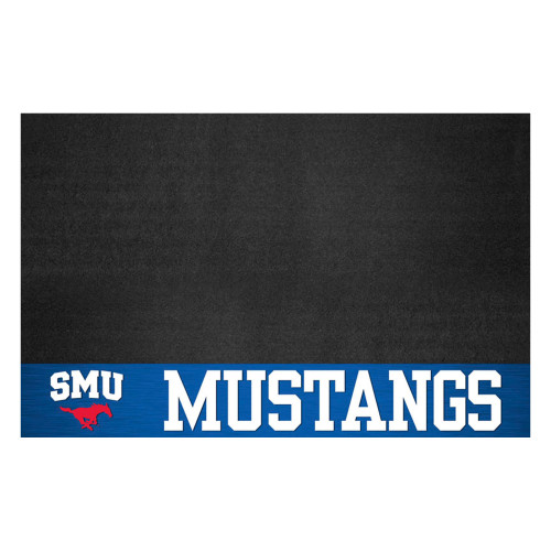 26" x 42" Black and Blue NCAA Southern Methodist University Mustangs Grill Mat Tailgate Accessory