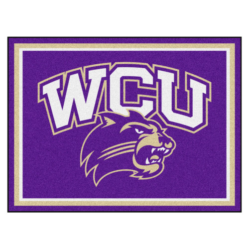 7.25' x 9.75' Purple NCAA Western Carolina University Catamounts Ultra Plush Rectangular Area Rug