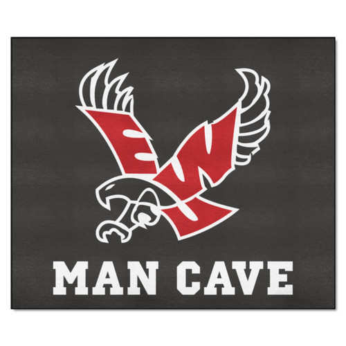 59.5" x 71" Black and Red NCAA Eastern Washington University Eagles Outdoor Tailgater Area Rug