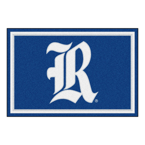 5' x 8' Blue and White NCAA Rice University Owls Non-Skid Area Rug