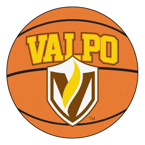NCAA Valparaiso University Crusaders Basketball Shaped Mat Area Rug