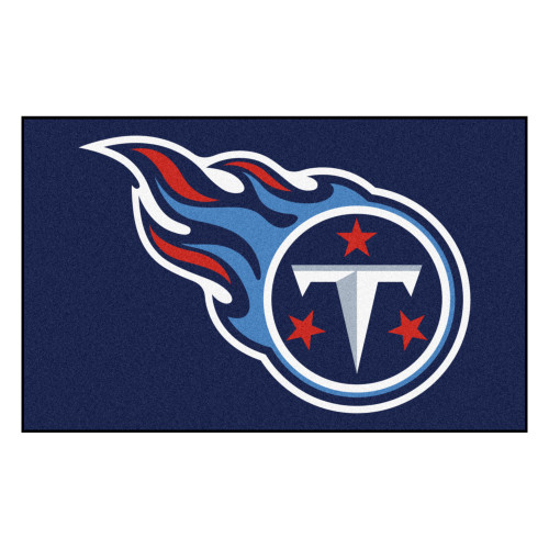 59.5" x 94.5" Blue and White NFL Tennessee Titans Rectangular Ulti-Mat