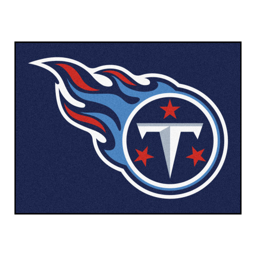 33.75" x 42.5" Blue and White NFL Tennessee Titans Rectangular Mat