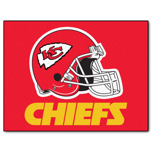 33.75" x 42.5" Red and Yellow NFL Kansas City Chiefs Rectangular Mat