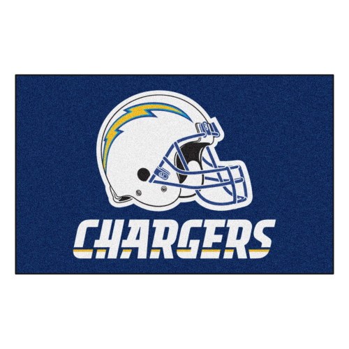 59.5" x 94.5" Blue and White NFL Los Angeles Chargers Rectangular Ulti-Mat