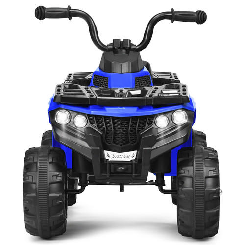 Costway Kids Ride On ATV Quad 4 Wheeler Electric Toy Car 6V Battery Power Led Lights