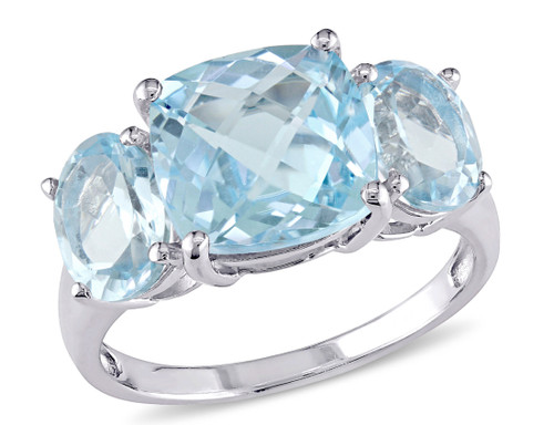 8.35 Carat (ctw) Blue Topaz Three Stone Ring in Sterling Silver - 68DLG1004245BT-6
