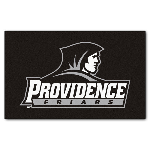 5' x 8' Black and White NCAA Providence College Friars Mat Rectangular Area Rug