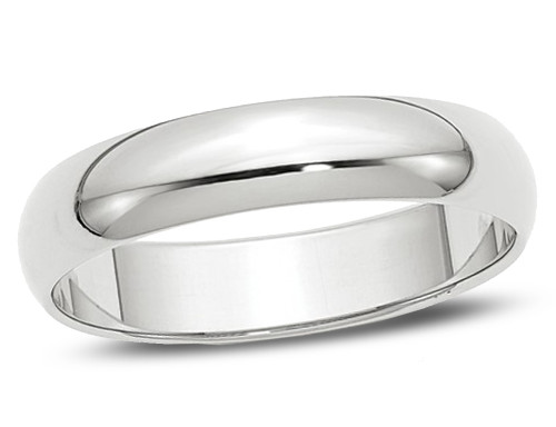 Ladies or Mens 14K White Gold 5mm Wedding Band Ring - 08QGG3050GMW-13