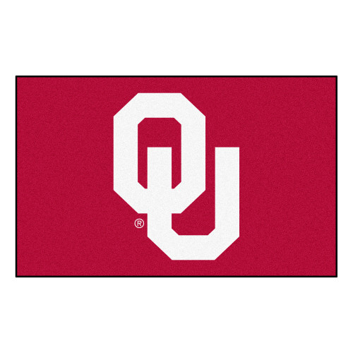 59.5" x 94.5" Red and White NCAA University of Oklahoma Sooners Ulti-Mat Area Rug