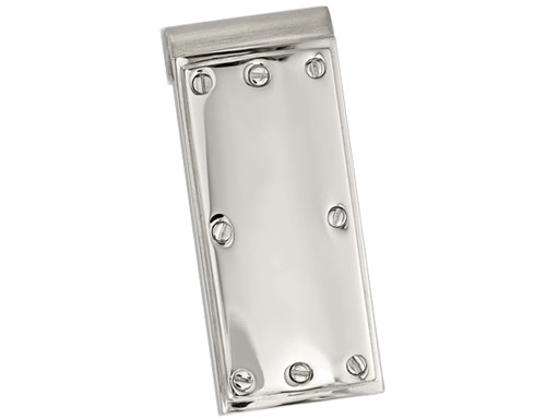 Mens Screw Motif Money Clip in Polished Stainless Steel
