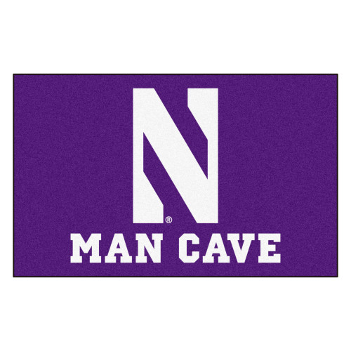 5' x 8' White and Purple NCAA Demons Man Cave Ultimate Rectangular Mat Area Rug