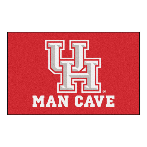 59.5" x 94.5" Red and White NCAA University of Houston Cougars Area Rug