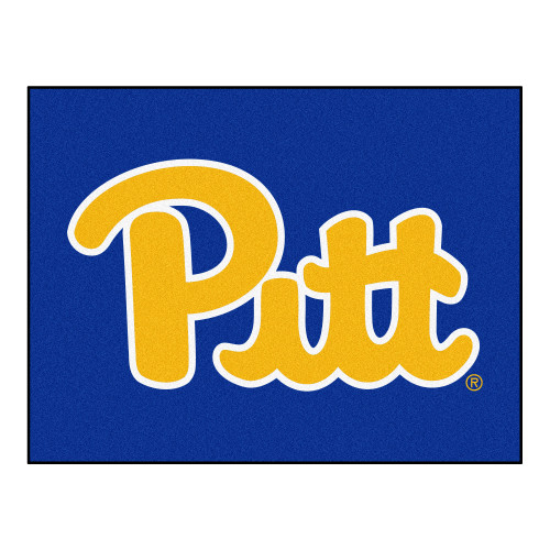 33.75" x 42.5" Blue and Yellow NCAA University of Pittsburgh Panthers All Star Door Mat