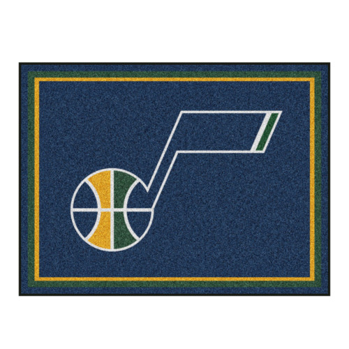 7.25' x 9.75' Blue and Gold NBA Utah Jazz Plush Non-Skid Area Rug