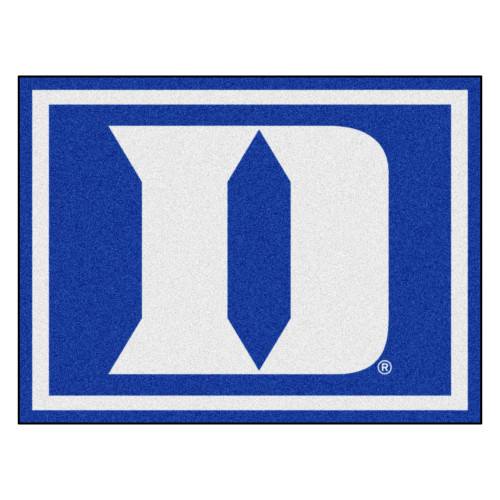 7.25' x 9.75' Blue and White NCAA Duke University Blue Devils Plush Non-Skid Area Rug
