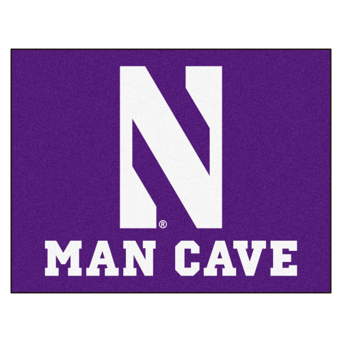 33.75" x 42.5" White and Purple NCAA Demons Man Cave All-Star Rectangular Mat Area Rug