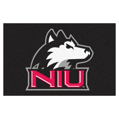 19" x 30" Black and Pink NCAA Northern Illinois University Huskies Starter Mat