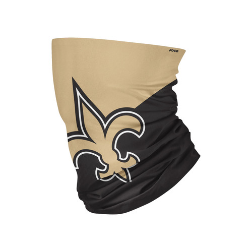 Foco New Orleans Saints Gaiter Scarf Face Mask 1 pk - Case Of: 1;