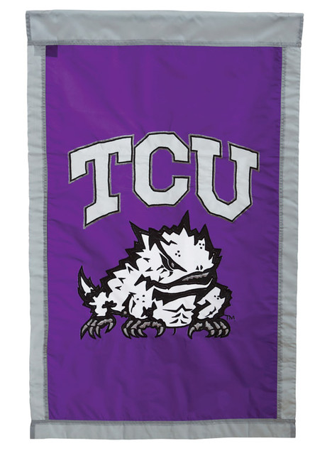 Evergreen TCU Flag 28 in. H x 44 in. W - Case Of: 1