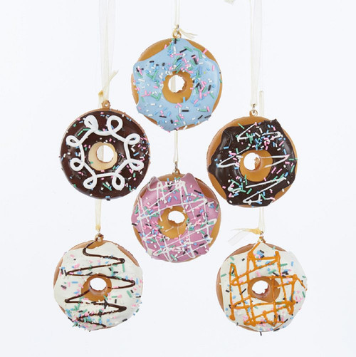Club Pack of 24 Vibrantly Colored Decorative Donut Hanging Ornaments 2.75"