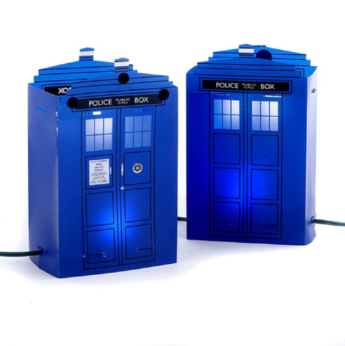 9' Blue Doctor Who Movie Themed Telephone Booth Lights