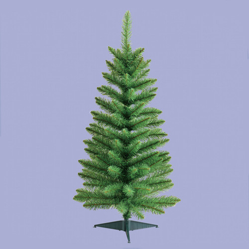 Artificial Green Pine Christmas Tree with Plastic Base 36"- Unlit