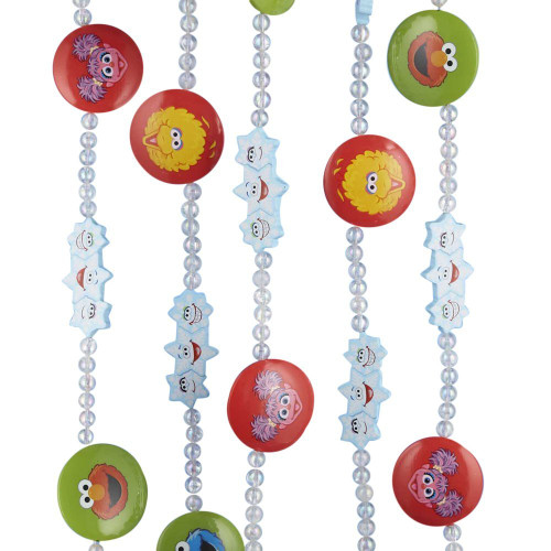 Club Pack of 12 Sesame Street Characters Beaded Novelty Christmas Garlands 6'