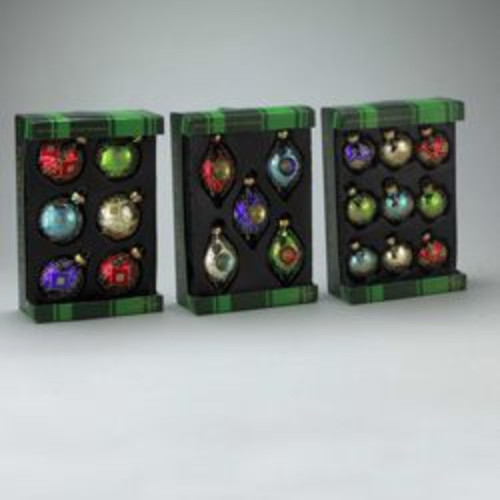 Club Pack of 80 Multi-Colored Glittered Glass Ball and Reflector Drop Christmas Ornaments 3.5"