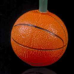 Set of 10 Basketball Sport Christmas Lights - Green Wire