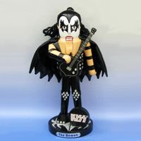11" Kiss Musician "The Demon" Gene Simmons Holding A Guitar Christmas Nutcracker