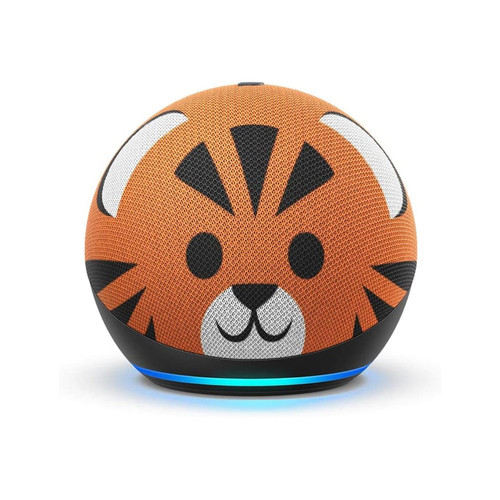 Amazon Echo Dot (4th Gen) Kids Edition Designed for Kids with Parental Controls - Tiger