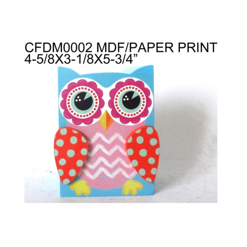 5.75" Red and White Contemporary Owl Money Boxes