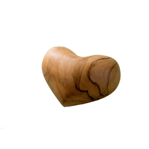 1.5" Brown Wooden Heart Shaped Ornament