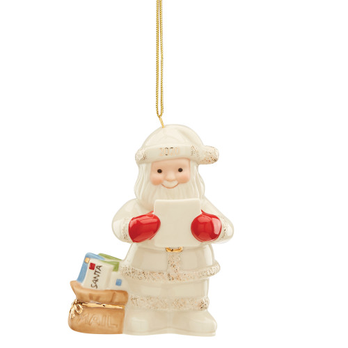 4" Ivory, Red, and Brown Holiday Accessories and Gift Collections 2020 Letters To Santa Ornament