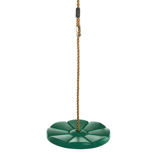 99.50" Mint Green and Yellow Outdoor Cool Disc Swing with Adjustable Rope