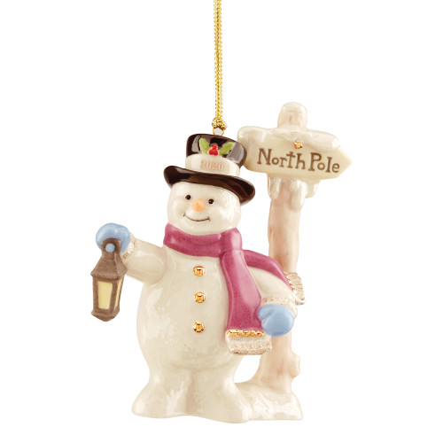 3.75" Warm and Vibrant Holiday Accessories and Gift Collections 2020 North Pole Snowman Ornament