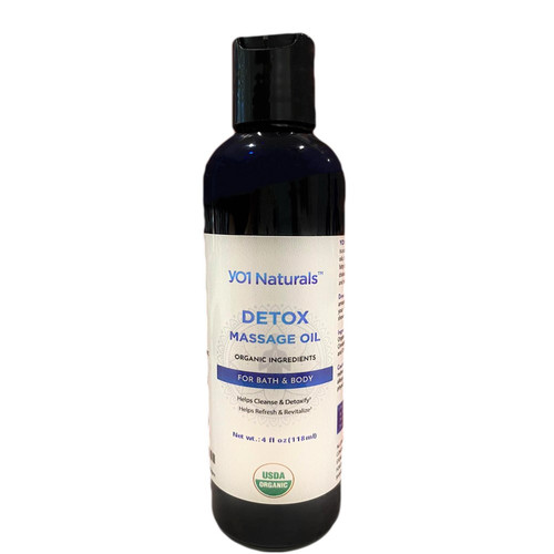 YO1 Naturals Massage Oil Kit w/Organic Essential Oils for Bath and Body, 4 Fl Oz